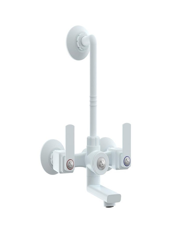 R. N. RN PTMT Superior Plastic Faucet 3 in 1 L-Bend Wall Mixer Tap for Bathroom for Hot & Cold Water | Provision to Connect Overhead Shower (Marble)_RNABP18B19 | 20mm(3/4") Cartridge - Image 5